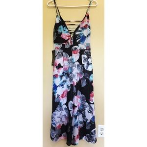 BEBE Floral Jumpsuit